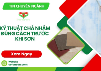 Kỹ Thuật Chà Nhám Đúng Cách Trước Khi Sơn