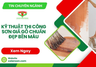 Kỹ thuật thi công sơn giả gỗ chuẩn đẹp bền màu
