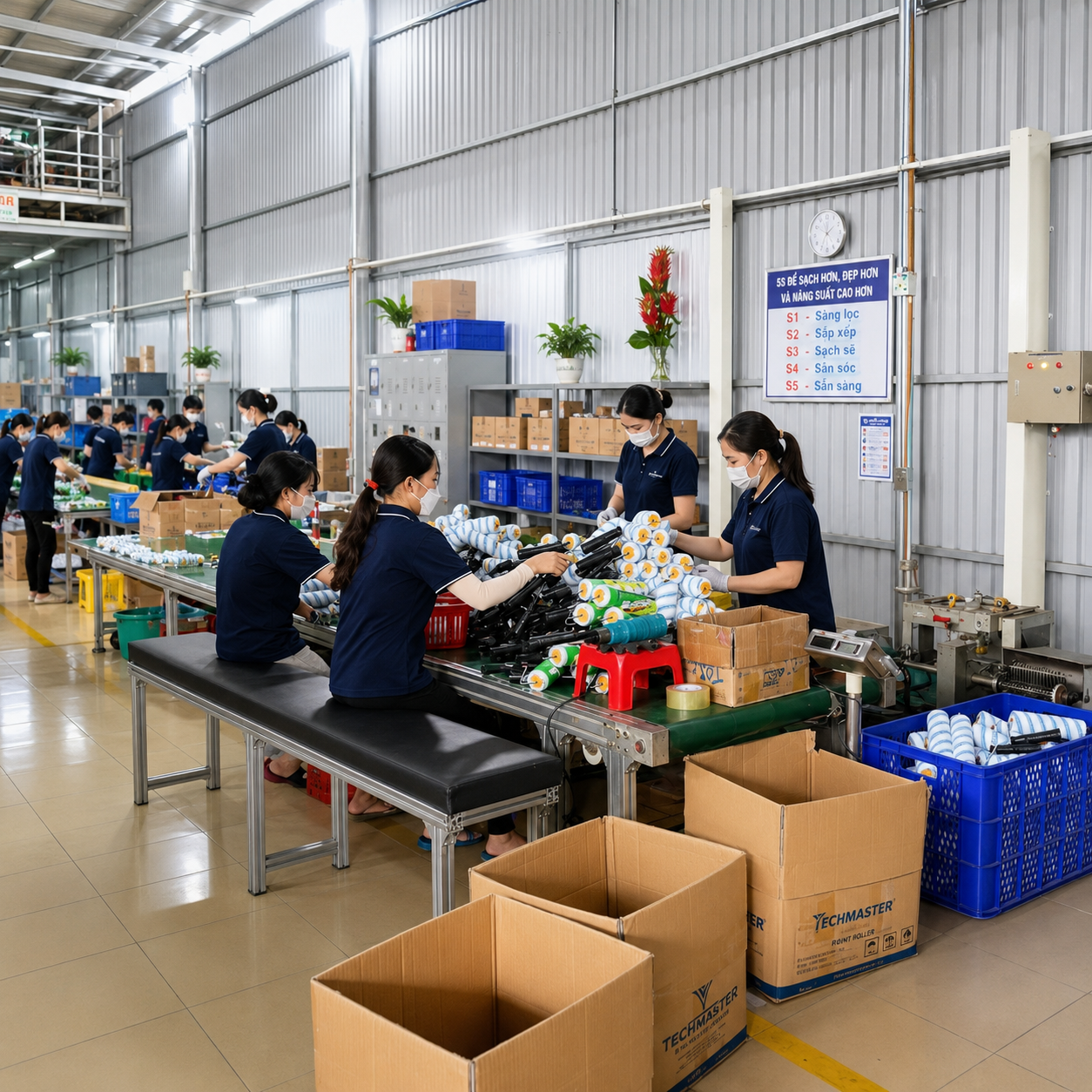  Cọ quét sơn, chổi quét sơn Tân Việt Nhật